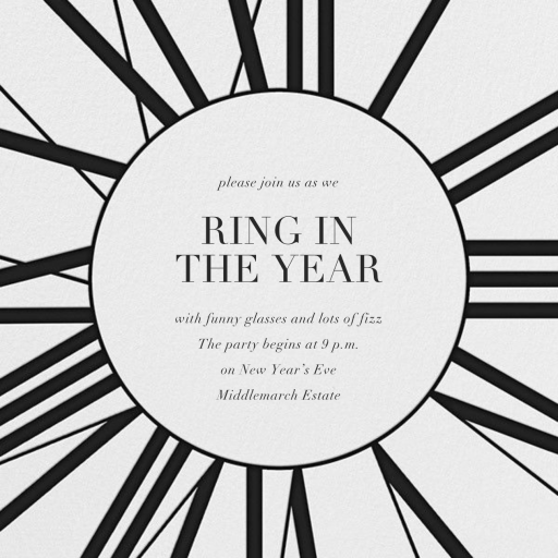 Longcase Clock - Invitation by Paperless Post