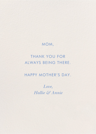 You Are Loved - Mother's Day Card by Rifle Paper Co. - Back