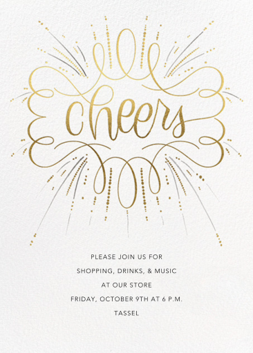 Curlicue Cheers by Paperless Post