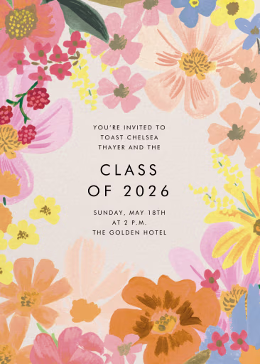 Marguerite Frame - Graduation Party Invitation by Rifle Paper Co.