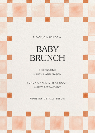 Organic Check - Baby Shower Invitation by Paperless Post