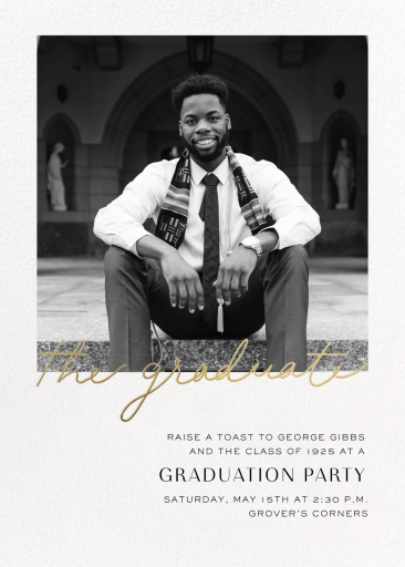 Penmanship - Graduation Party Invitation by Paperless Post