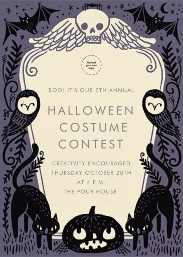 Headstone - Halloween Invitation by Hello!Lucky