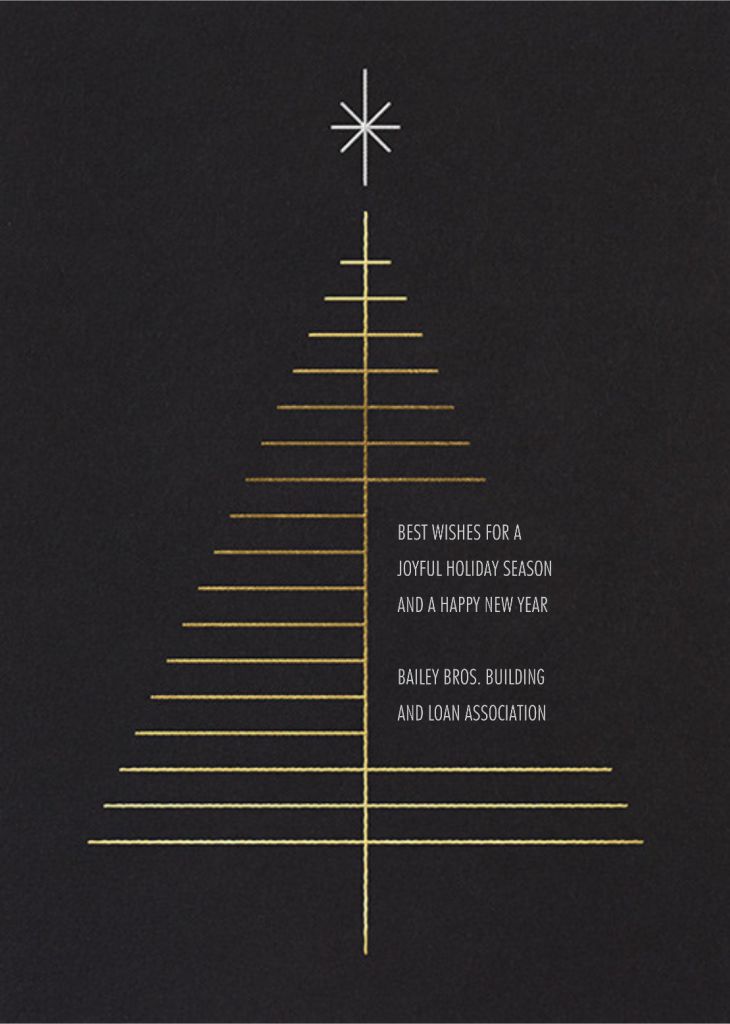 Tree Topper Business Holiday Card Send online instantly Track opens