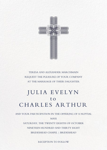 Crux - Wedding Invitation by Bernard Maisner