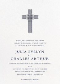 Crux - Wedding Invitation by Bernard Maisner