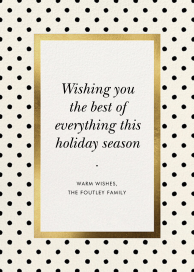 Perfect Spots - Holiday Card by kate spade new york