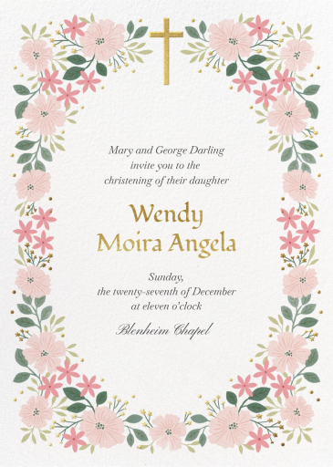 Graceful Bloom - Baptism & Christening Invitation by Paperless Post