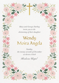 Graceful Bloom - Baptism & Christening Invitation by Paperless Post