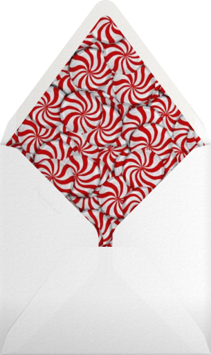 Peppermints on Ivory - Paperless Post Envelope