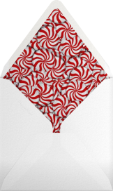 Peppermints on Ivory - Paperless Post Envelope
