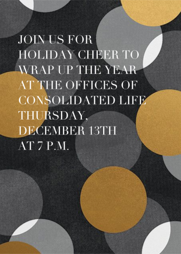 Jumbo Confetti - Winter Party Invitation by Paperless Post