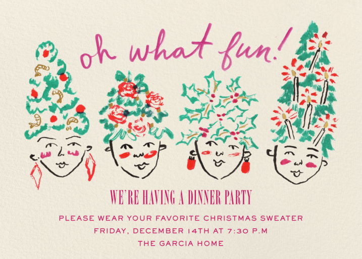 Merry Updo - Invitation by Phthalo Ruth