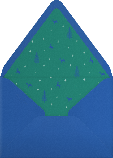 Cabin & Forest Christmas Night Card Envelope