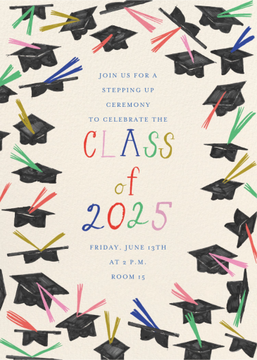No Cap Grad - Graduation Party Invitation by Mr. Boddington's Studio