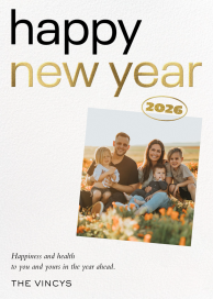 New Year’s Photo - Greeting Card by Paperless Post