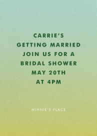 Gradient Full - Bridal Shower Invitation by Paperless Post