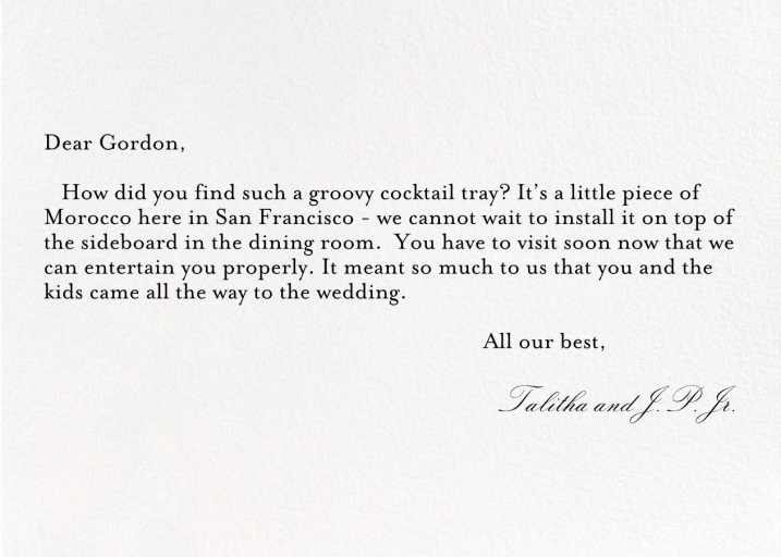 Four Photo Thank You Card by Paperless Post - Back