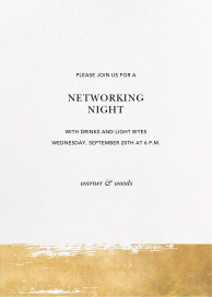 Simple Brushstroke - Networking Event Invitation by Sugar Paper