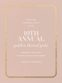 Leaf Inner Bevel Border by Paperless Post