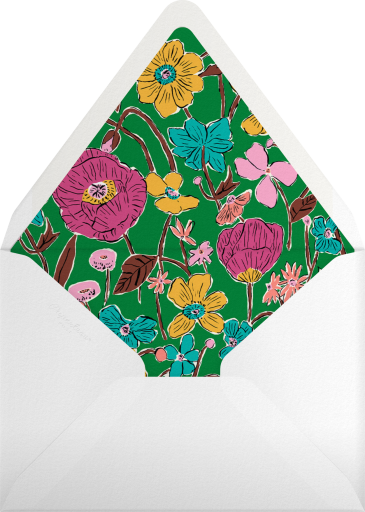 Gold Foil Florals - Liberty Envelope