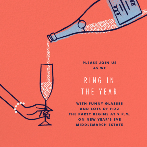 Fizzy Lifting Drink - New Year's Eve Invitation by Paperless Post