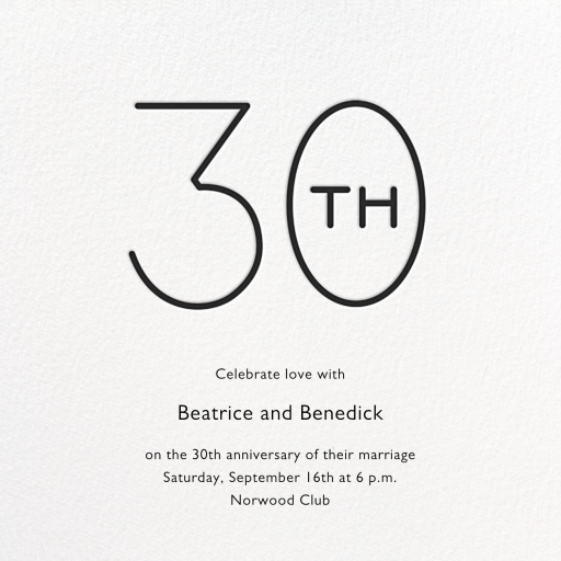 Decade - Anniversary Invitation by Paperless Post