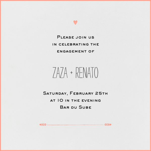 The Raleigh - Engagement Party Invitation by Mr. Boddington's Studio