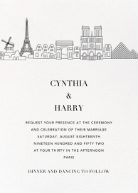 Skyline View - Wedding Invitation by Paperless Post