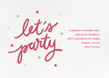 Party Script (Horizontal) by Sugar Paper
