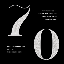 Nouveau Numerals by Paperless Post