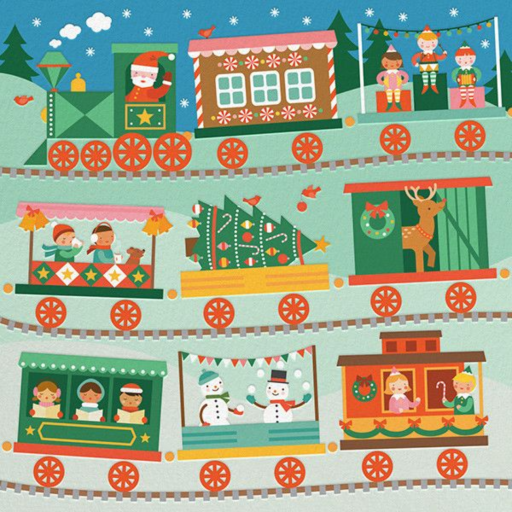 Santa Train by Petit Collage