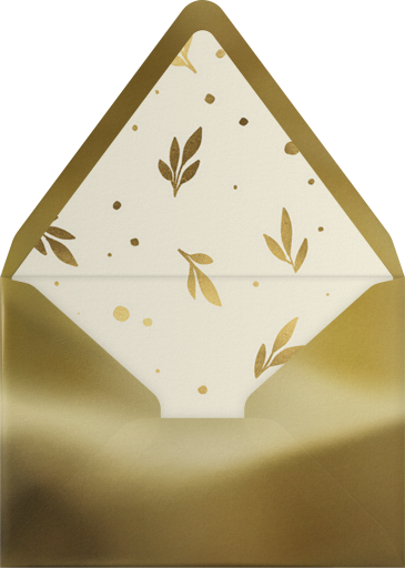Foliage Wreath New Year 2024 Card Envelope
