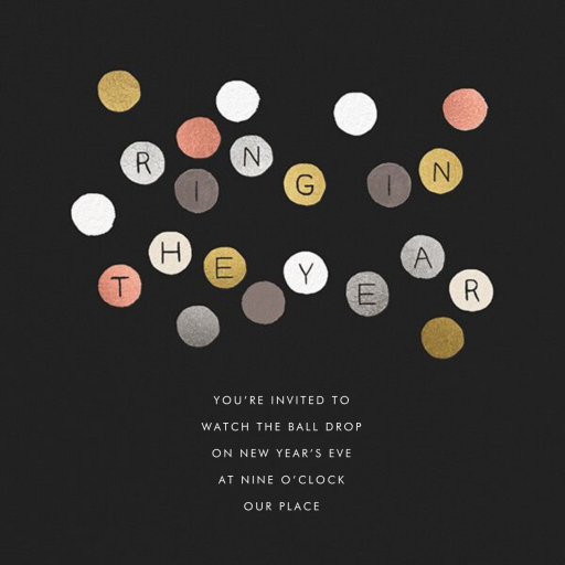 Ring in the New Year - Invitation by Rifle Paper Co.