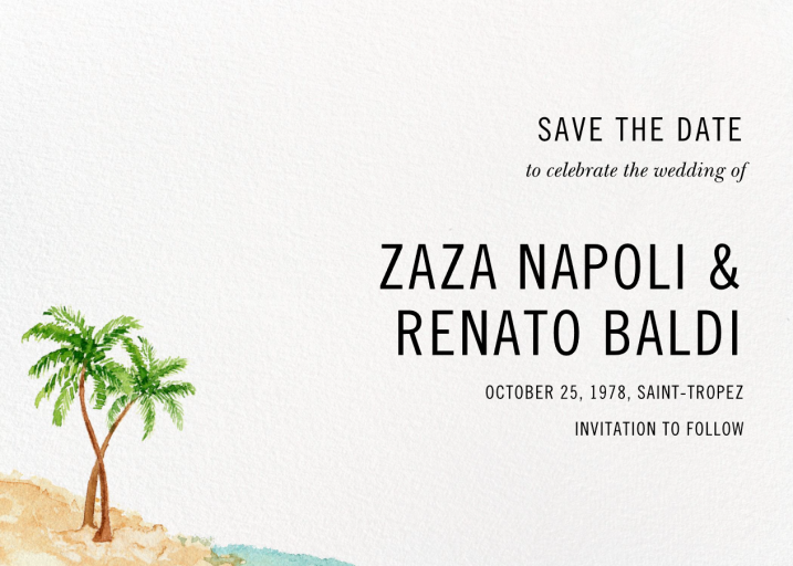 Bonaire (Stationery) - Save the Date by Paperless Post