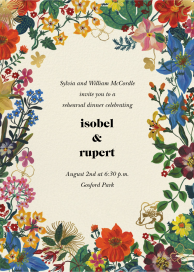 En Fleurs - Rehearsal Dinner Invitation by Nathalie Lété