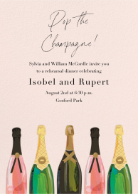 Pop the Champagne - Rehearsal Dinner Invitation by Paper Source