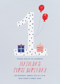 One to Remember - First Birthday Invitation by Mr. Boddington's Studio
