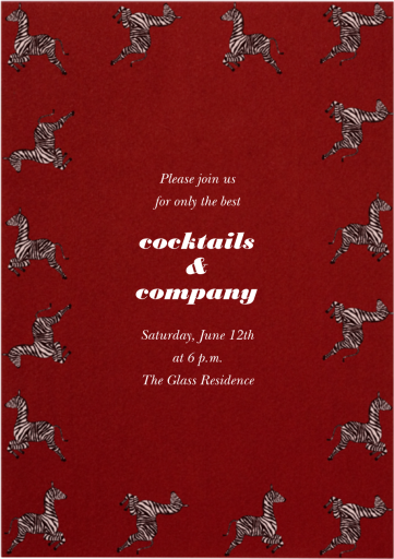 Zebras by Paperless Post