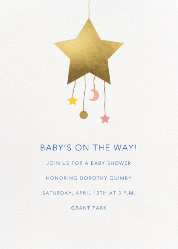 Celestial Baby - Baby Shower Invitation by Meri Meri