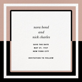 Colorblocked Border - Save the Date by kate spade new york