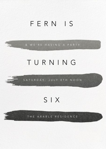 Gradient Brush Strokes - Birthday Invitation by Paperless Post