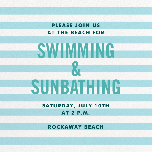 Beach Towel - Summer Party Invitation by kate spade new york