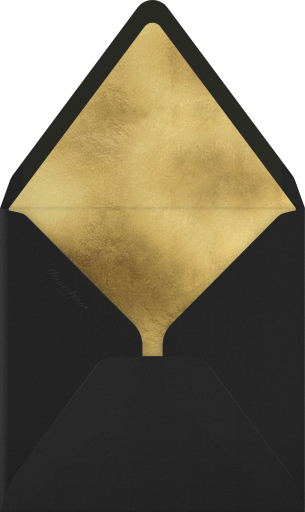 Gold Paint Splatter Invitation Envelope
