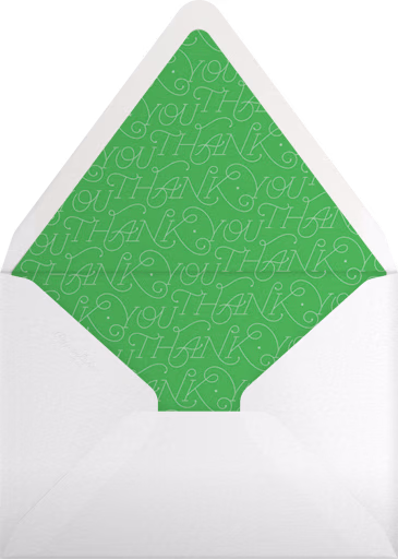 A Thousand Thanks - Paperless Post Envelope