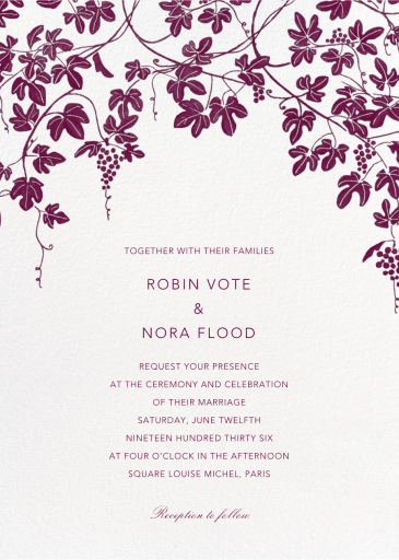 Vineyard II - Wedding Invitation by Paperless Post