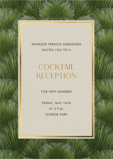 Fescue - Dining & Drinks Invitation by Schumacher