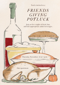 Potluck Stack - Thanksgiving Invitation by Paperless Post