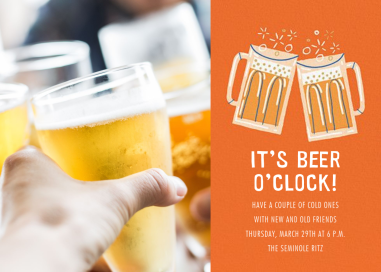 Beer Me Photo - Happy Hour Invitation by Paperless Post