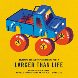 Monster Truck by Paperless Post